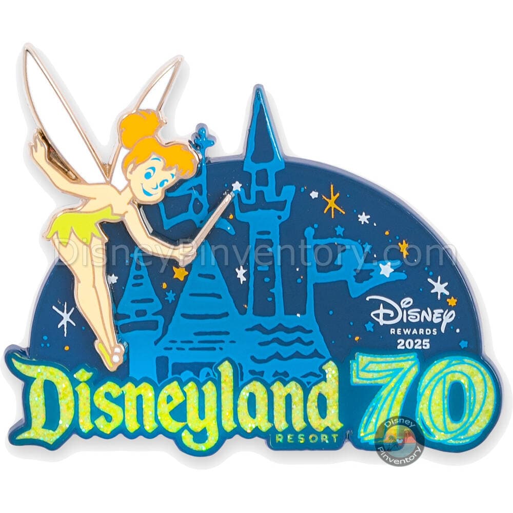 Tinker Bell Pin - Disneyland 70th Anniversary - Disney Visa Cardmember Exclusive 2025 - Pin 45149