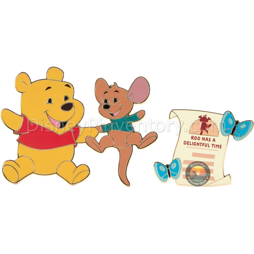 Winnie the Pooh and Roo Pin Set - Hundred Acre Wood Series - July - Pin 45171