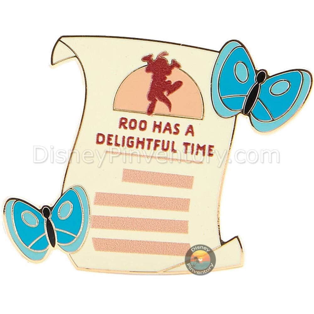 Winnie the Pooh and Roo Pin Set - Hundred Acre Wood Series - July - Roo Note Pin - Pin 45173