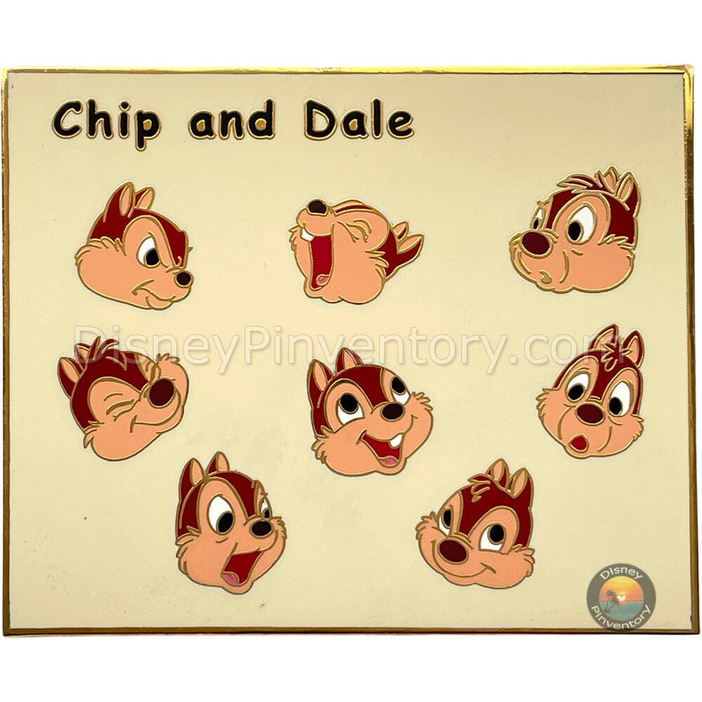 Disney Auctions - Chip & Dale Model Sheet Jumbo Pin - Pin 45190