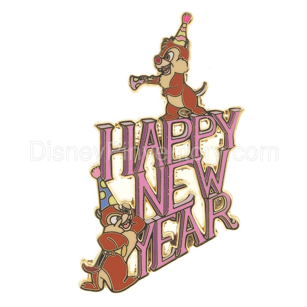 Chip 'n Dale Happy New Year Pin - 6/6 - Pin 4523