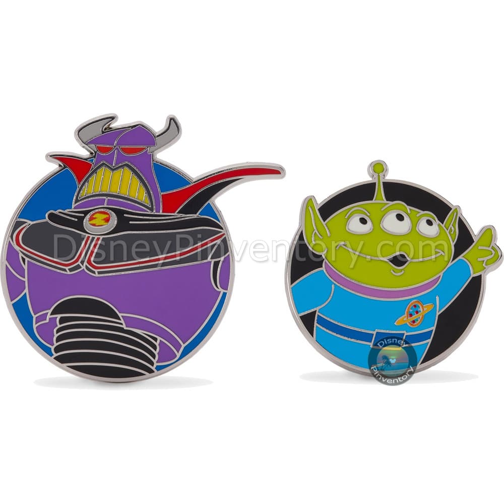 Zurg and Alien Pin Set - Toy Story 2 - Pin 45246