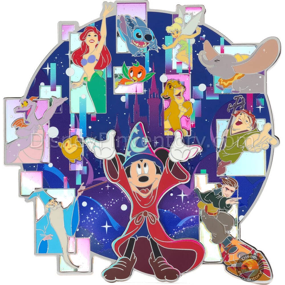 Sorcerer Mickey Mouse and Friends Jumbo Pin - The Most Magical Place on Earth - Walt Disney World - Pin 45264