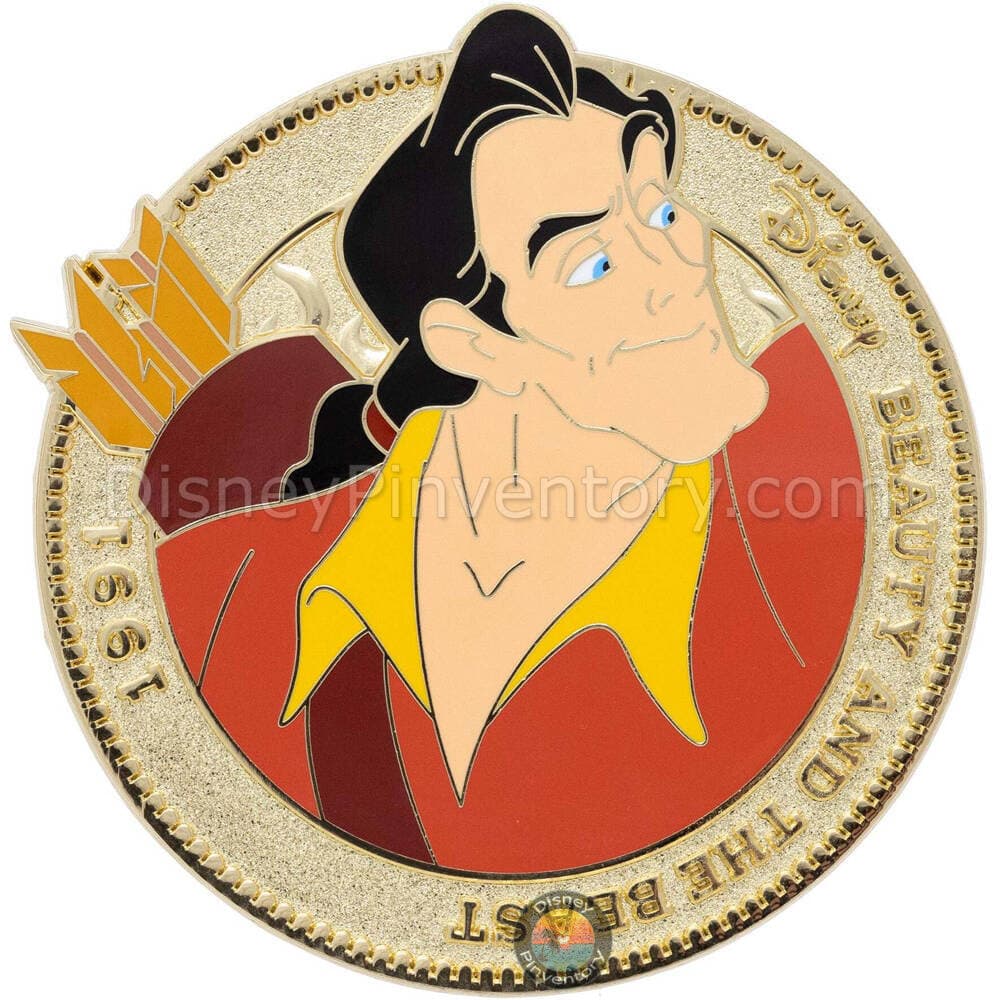 Disney Beauty and the Beast Gaston Coin Pin - PALM Exclusive - Pin 45327