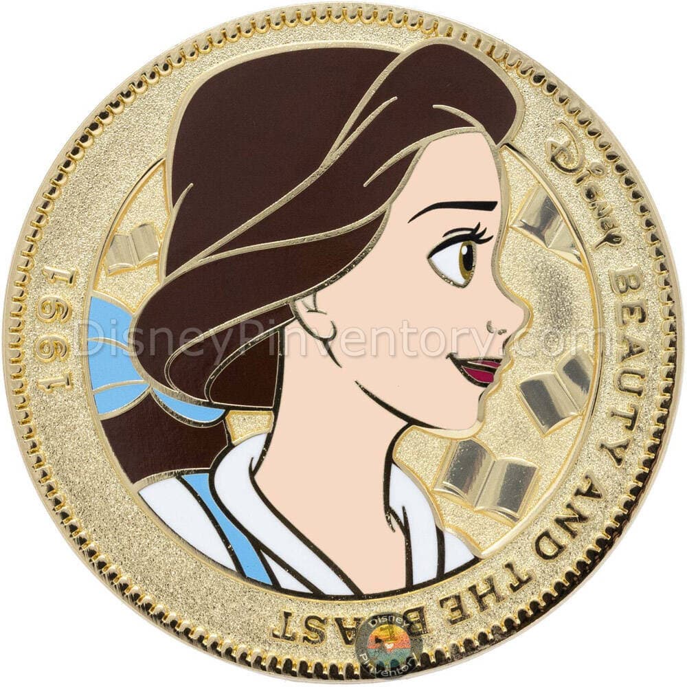 Disney Beauty and the Beast Provincial Belle Coin Pin - PALM Exclusive - Pin 45328