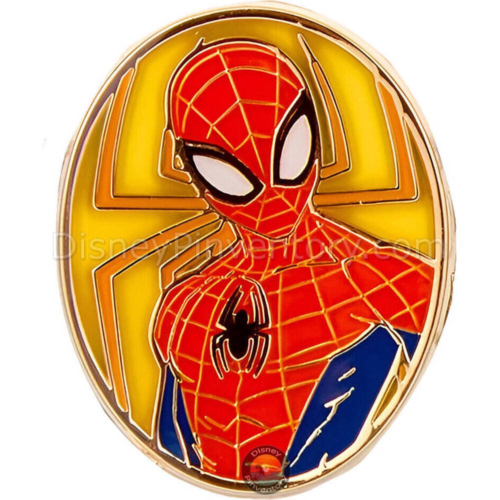 Loungefly Marvel Spider-Man Stained Glass Blind Box Pin Set - Yellow Portrait - BoxLunch Exclusive - Pin 45635