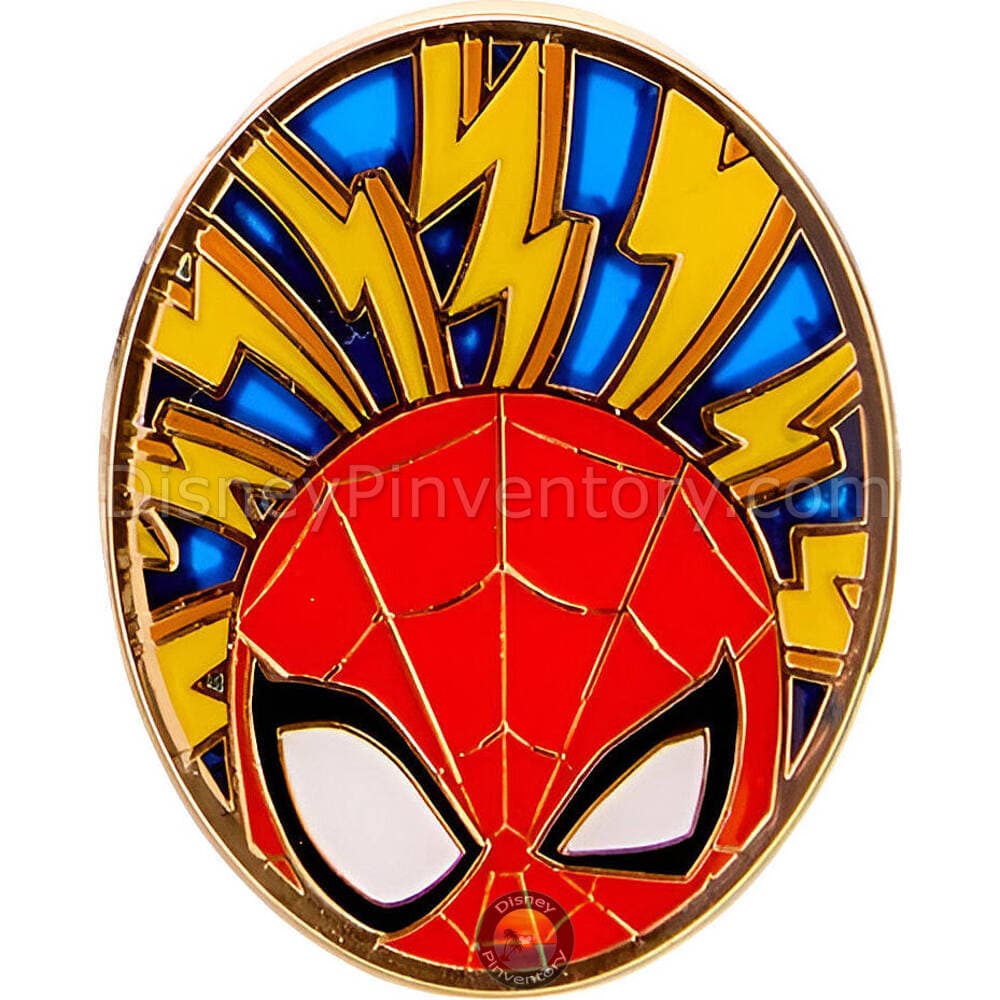Loungefly Marvel Spider-Man Stained Glass Blind Box Pin Set - Lightning Bolts - BoxLunch Exclusive - Pin 45637