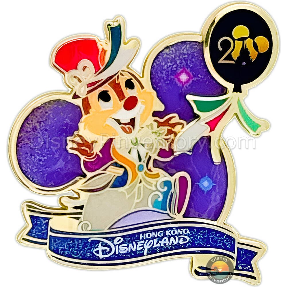20th Anniversary Grand Celebration Dale Pin - Hong Kong Disneyland - Pin 45722