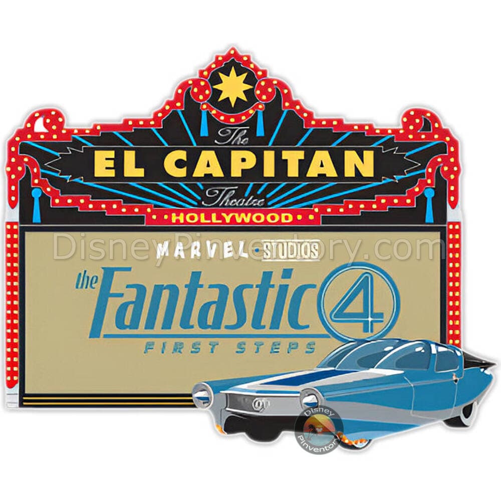 The Fantastic Four: First Steps - El Capitan Theatre Marquee Pin - Pin 45767