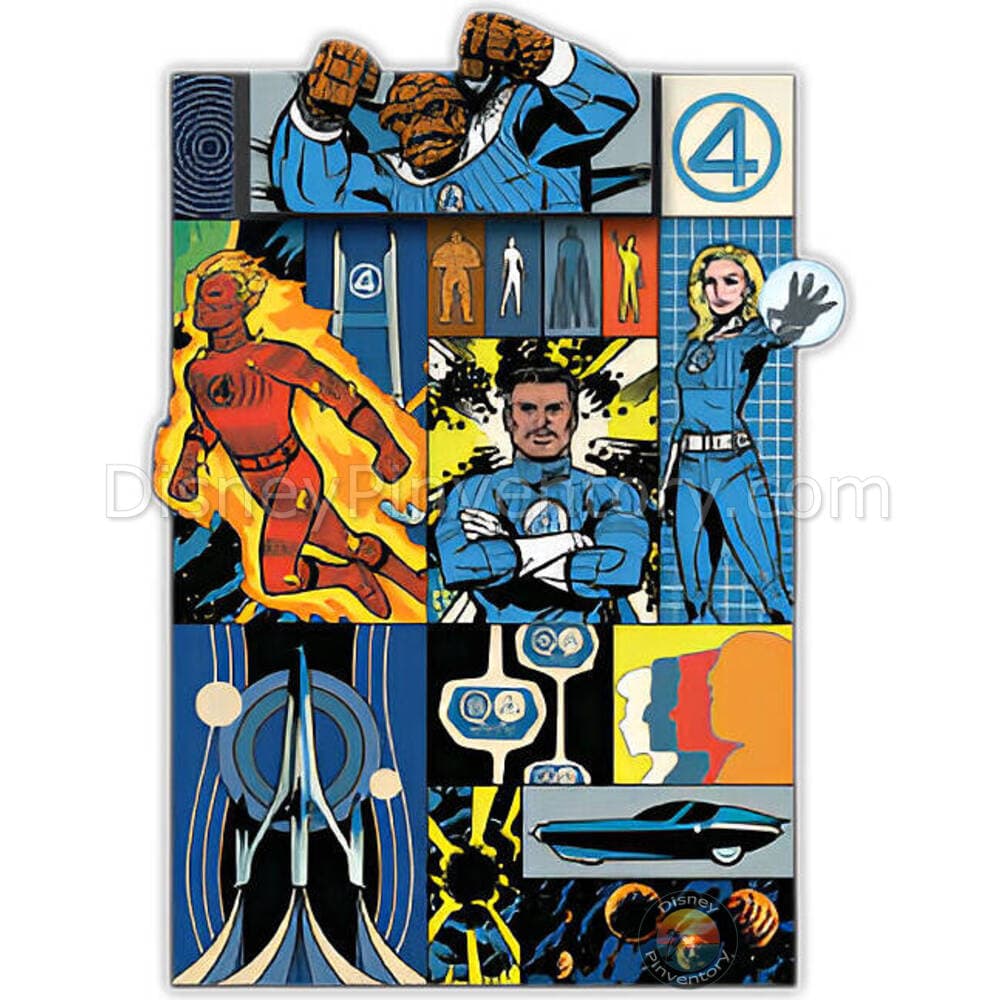 The Fantastic Four: First Steps Montage Pin - Disney Studio Store Hollywood - Pin 45769