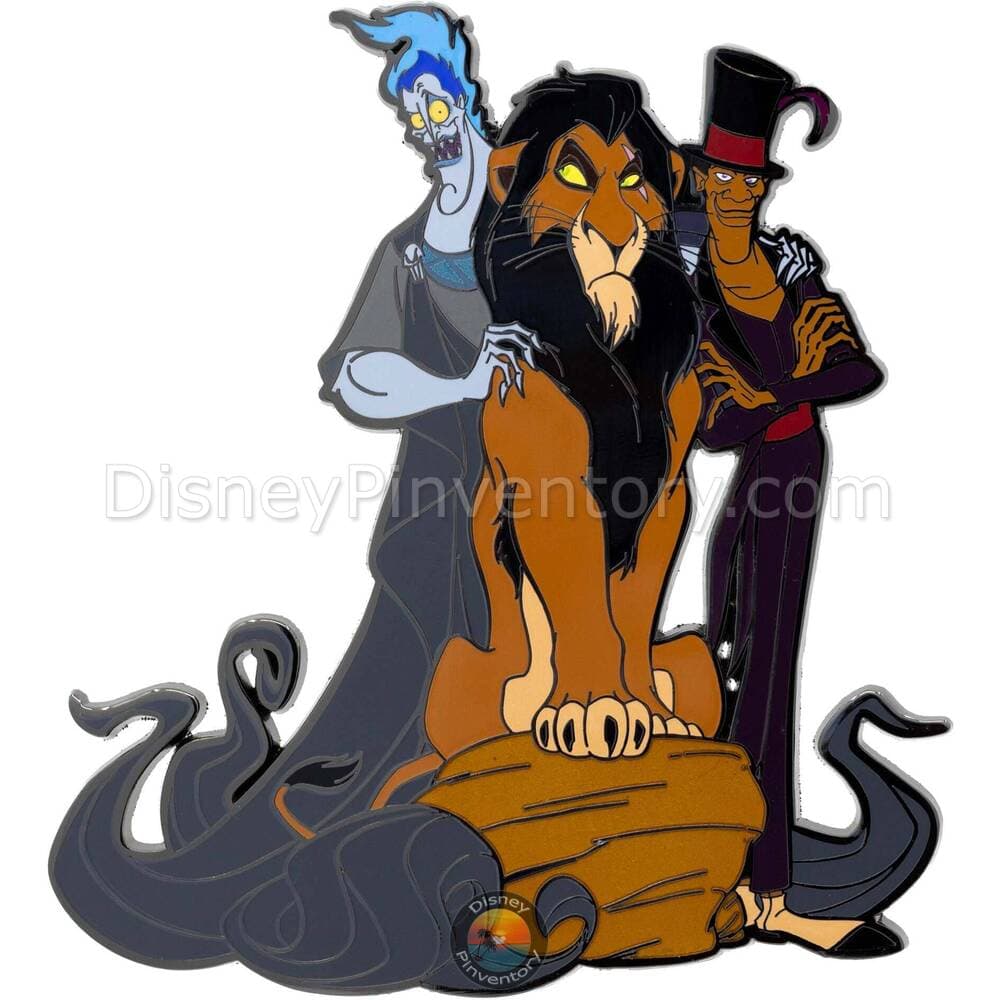 Disney Villains Hades, Scar, and Dr Facilier Pin - PALM Exclusive - Pin 45804