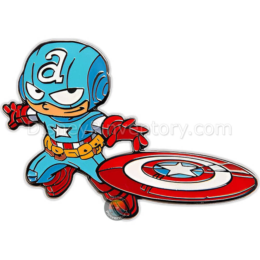 Marvel Made Skottie Youg Blind Mystery Pin Set - Captain America - Pin 45842
