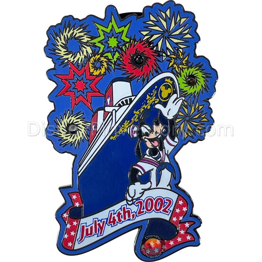 Disney Cruise Line 4th of July 2002 Surprise Pin - Goofy - Pin 45853