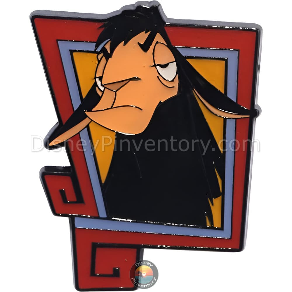 Loungefly Disney The Emperor's New Groove Kuzco & Pacha Portrait Pin Set - Llama Kuzco Only - Pin 45924