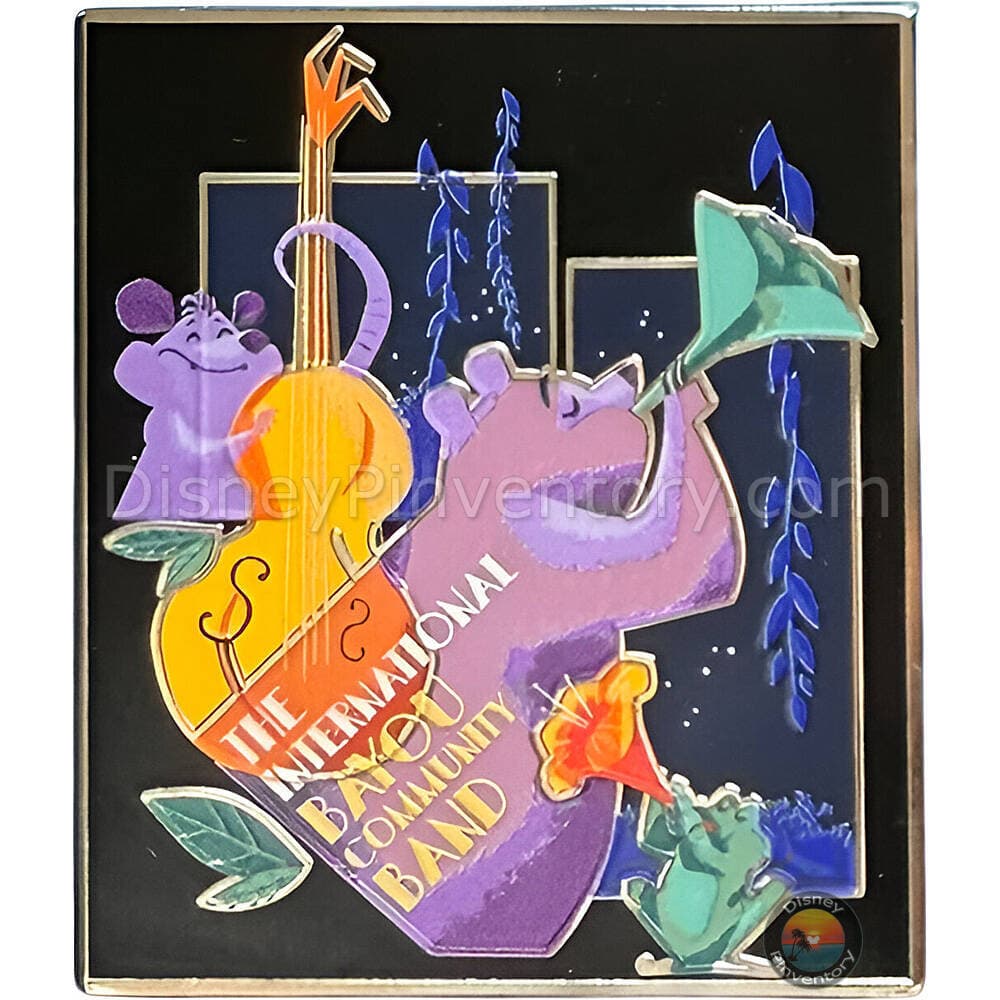 Tiana's Bayou Adventure Booster Pin Set - The International Bayou Community Band - Pin 46007