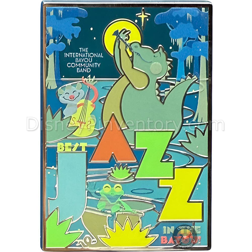 Tiana's Bayou Adventure Booster Pin Set - The International Bayou Community Band Best Jazz - Pin 46008