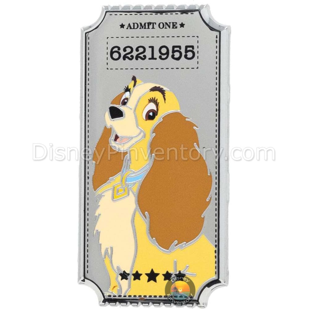 Disney Classic Animals Ticket Series 4 Mystery Pin Set - Lady Only - PALM Exclusive - Pin 46015
