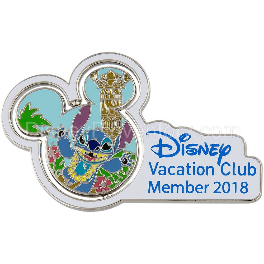 Disney Vacation Club Member 2018 - Stitch - Pin 46060