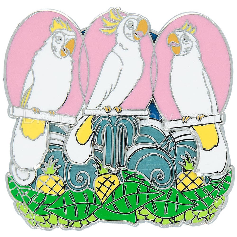 Enchanted Tiki Room 55th Anniversary Pin - White Birds - Pin 46070