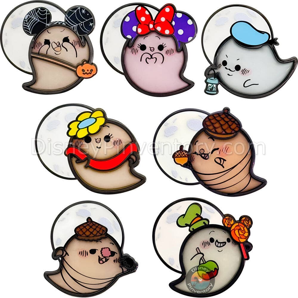 2025 "Halloween Party" Mickey & Friends Ghost Mystery Pin Set - Pin 46273