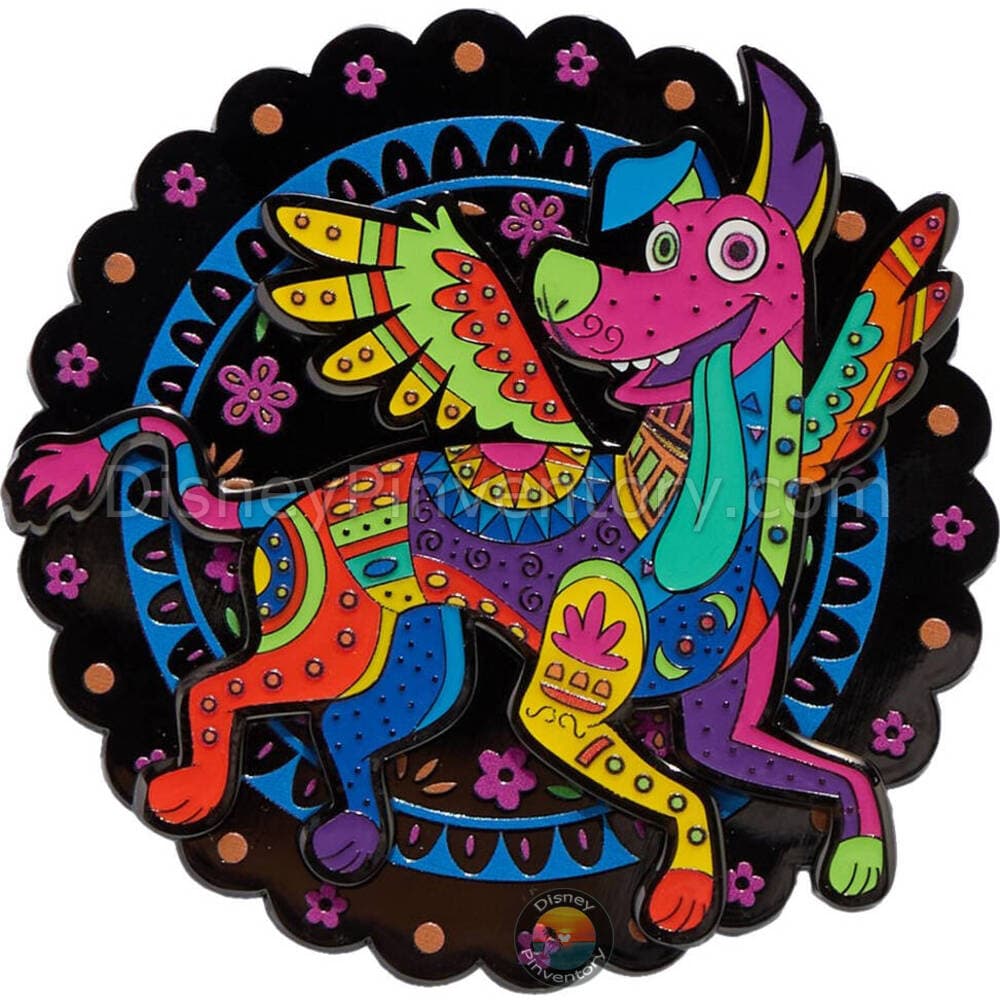 Disney Pixar Coco Dante Glow-in-the-Dark Spinning Pin - BoxLunch Exclusive - Pin 46291
