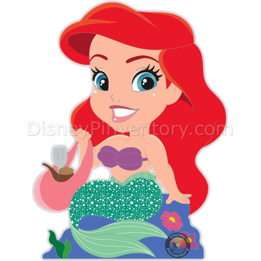 Chibi Heroines: Ariel Pin - Destination D23 2025 - WDI - Pin 46374
