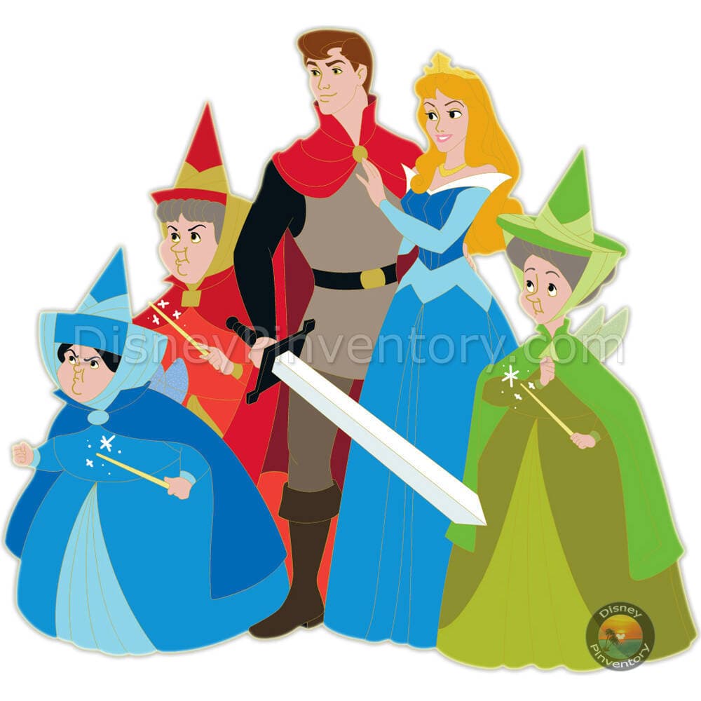 Disney Squad Goals: Sleeping Beauty Blue Dress Pin - Destination D23 2025 - WDI - Pin 46394