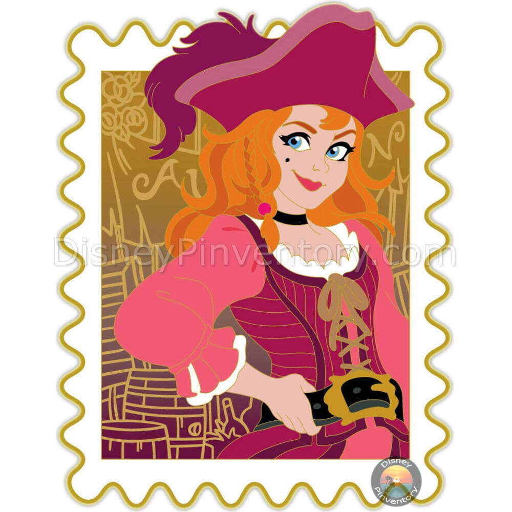 Disney Park Stamps: Pirates of the Caribbean Pin - Destination D23 2025 - WDI - Pin 46397