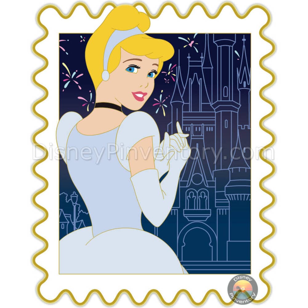 Disney Park Stamps: Cinderella Castle Pin - Destination D23 2025 - WDI - Pin 46405