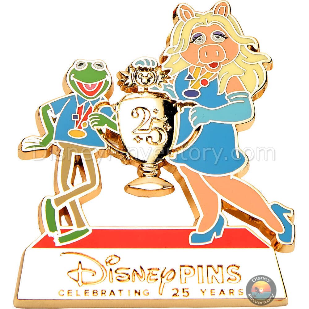 The Muppets Celebrating Disney Pins 25th Anniversary Pin Set 3 - Kermit & Miss Piggy Only - Pin 46457