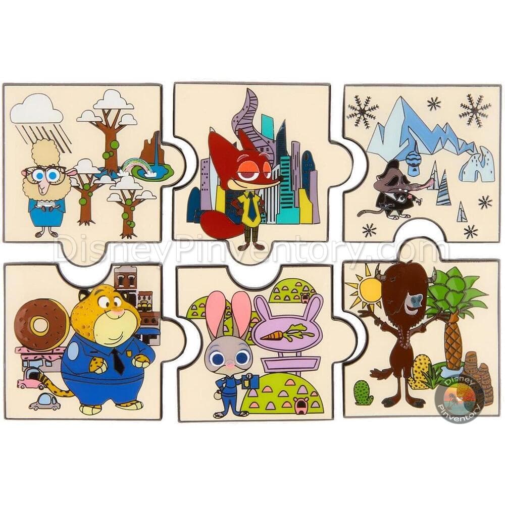 Loungefly Disney Zootopia Map Blind Box Pin Set - Pin 46562