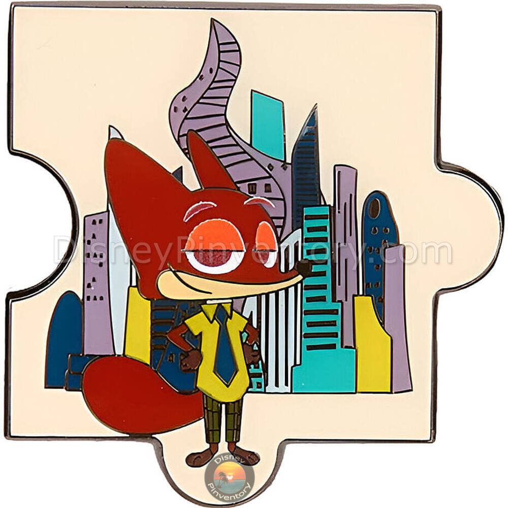 Loungefly Disney Zootopia Map Blind Box Pin Set - Nick Wilde - Pin 46564