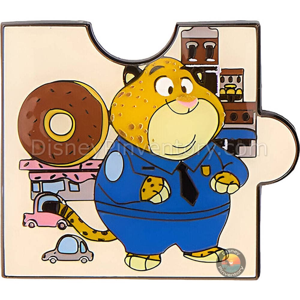 Loungefly Disney Zootopia Map Blind Box Pin Set - Officer Clawhauser - Pin 46566