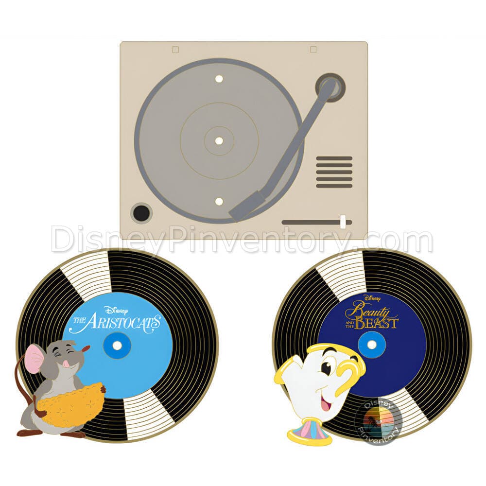 Vinyl Series Starter Set The Aristocats & Beauty and the Beast Pin Set - Destination D23 2025 - DSSH - Pin 46621