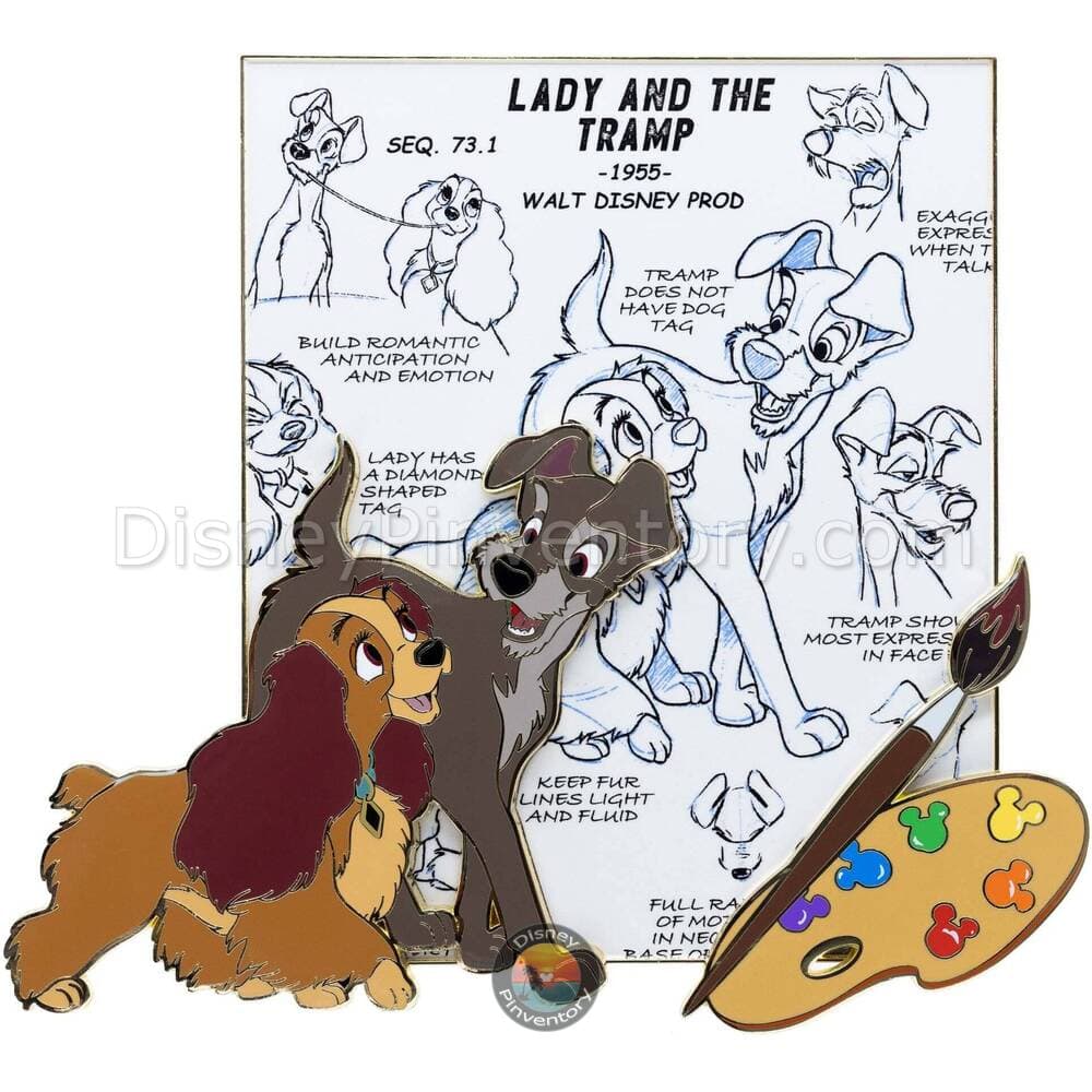 Disney Ink and Paint - Lady and the Tramp Pin - PALM Exclusive - Pin 46633