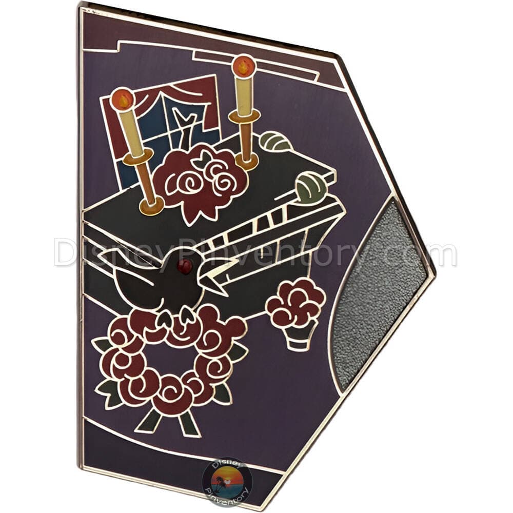 DLR Haunted Mansion Attraction Map Puzzles Mystery Pin Set - Coffin - Pin 46720