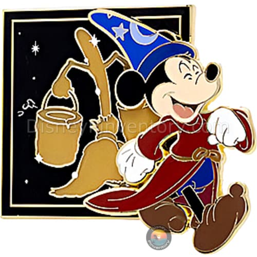 Disney Fantasia 85th Anniversary Mystery Pin Set - Sorcerer Mickey with Broom Chaser - PALM Exclusive - Pin 46800