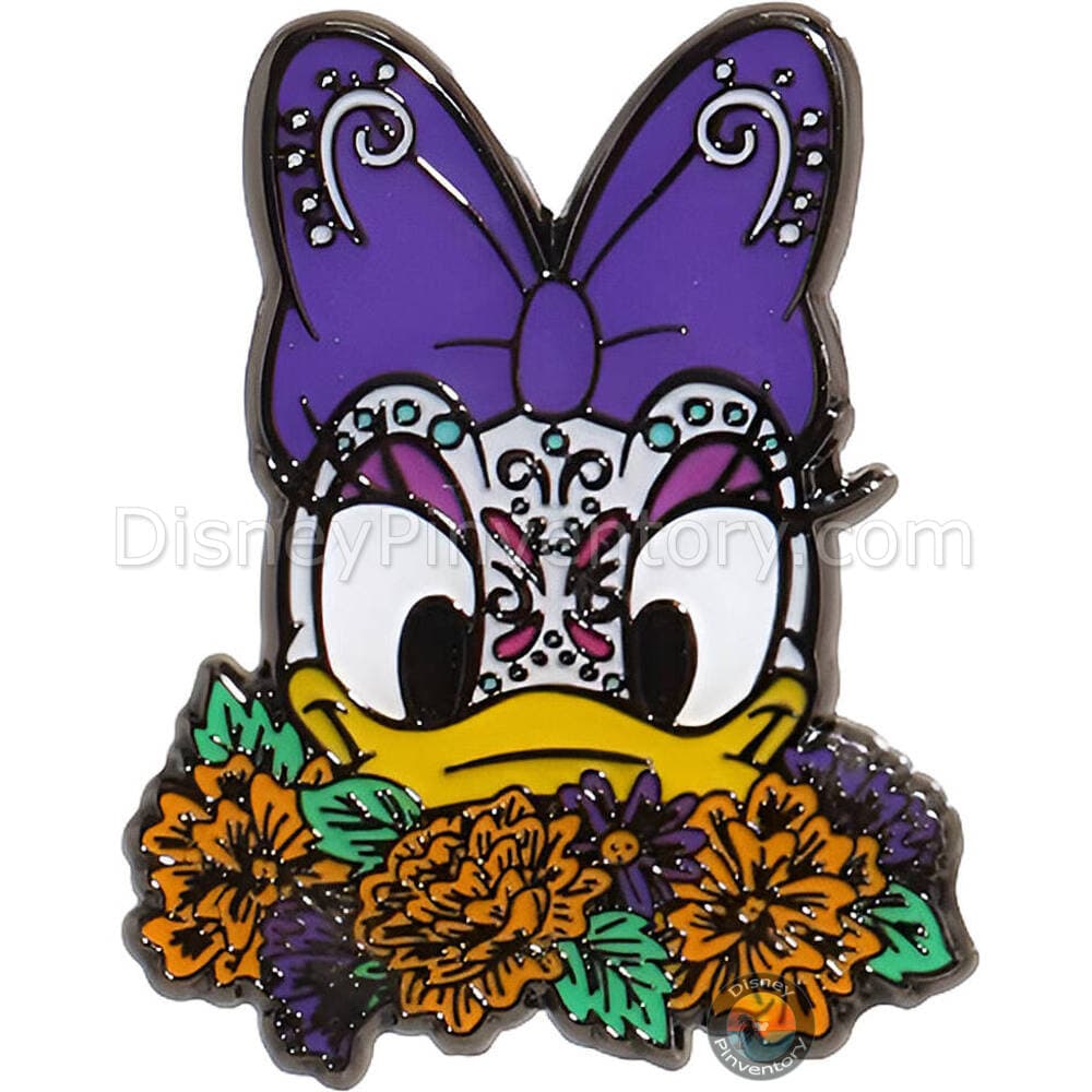 Loungefly Disney Mickey Mouse & Friends Dia De Los Muertos Floral Blind Box Pin Set - Daisy Duck - Pin 46854