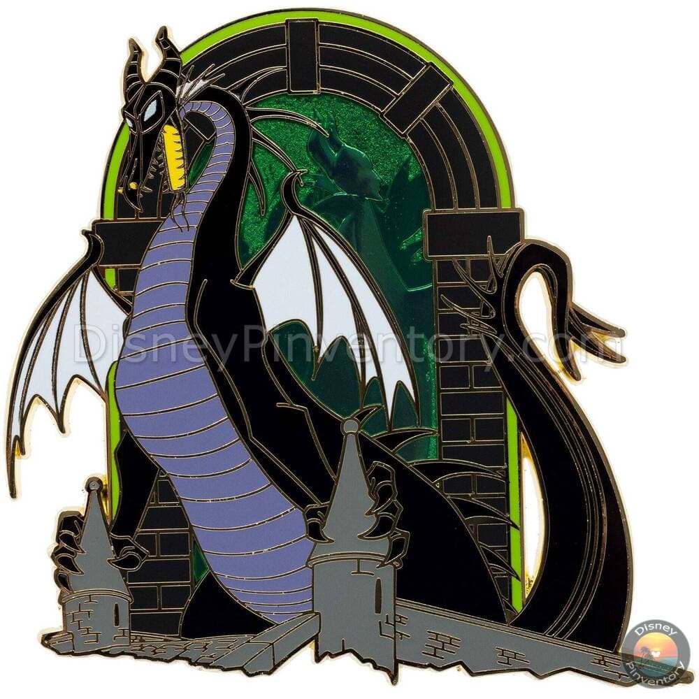 Disney Villains Sinister Passageways Jumbo Mystery Pin Set - Maleficent as Dragon - PALM Exclusive - Pin 46908