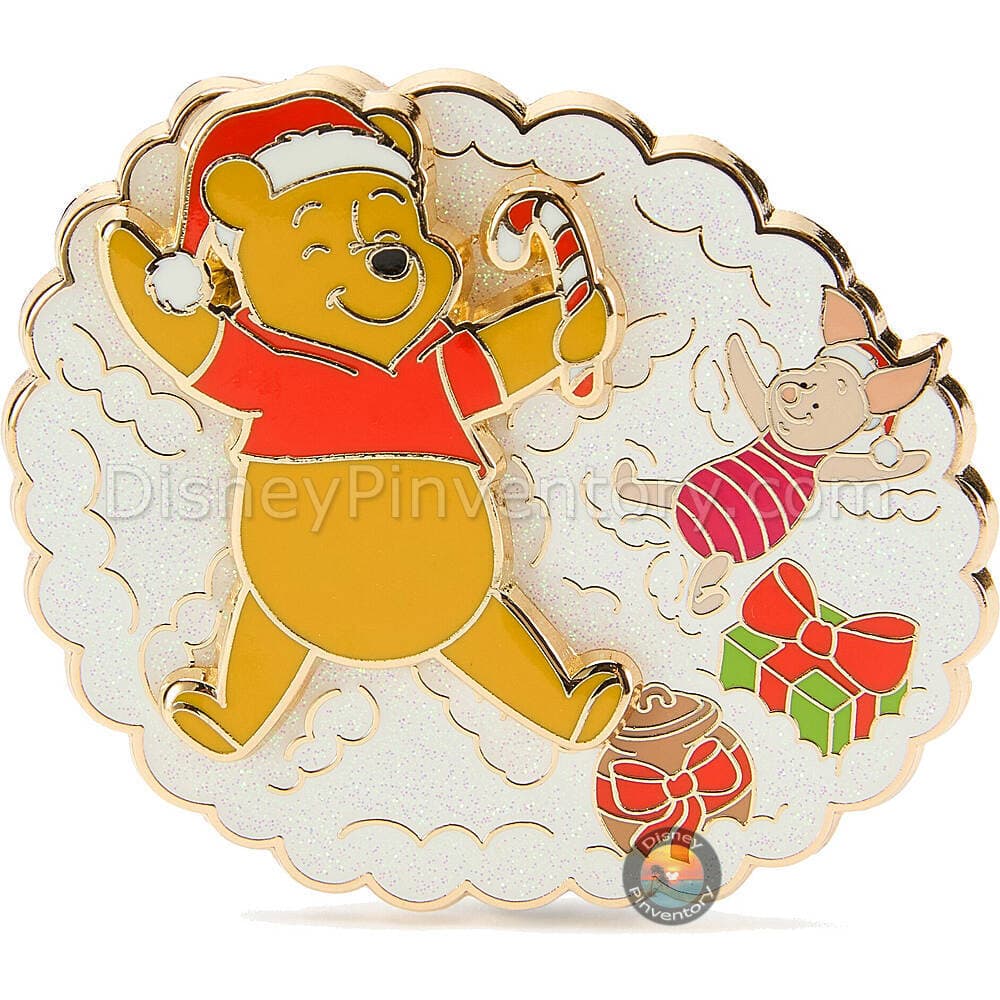 Winnie the Pooh and Piglet Festive Holiday Pin - Pin 46959