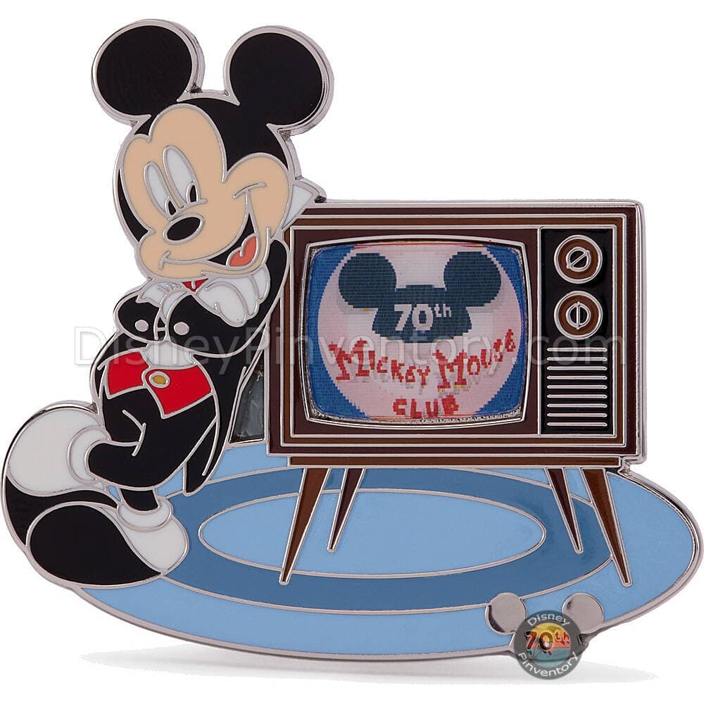 Mickey Mouse Lenticular Pin - The Mickey Mouse Club 70th Anniversary - Pin 46962