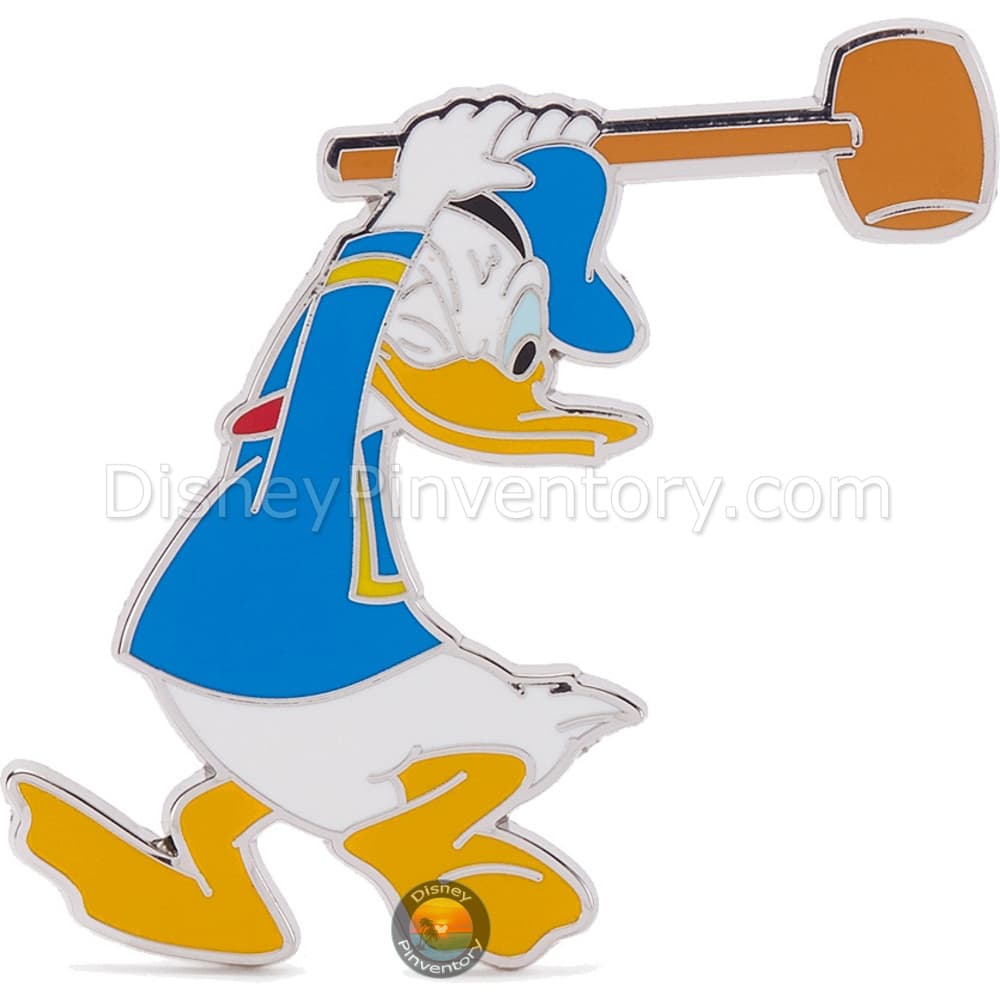 Donald Duck and Gong Pin Set - Donald Duck Only - The Mickey Mouse Club 70th Anniversary - Pin 46965