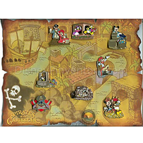 Pirates of the Caribbean - Illustrated Collector Pin Set - Pin 47078