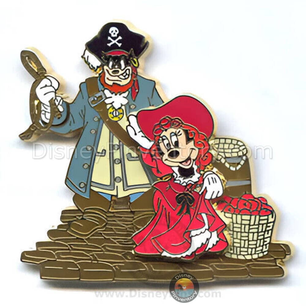 Pirates of the Caribbean - Disney Characters - Minnie Mouse with Peglegged Pete - Pin 47081