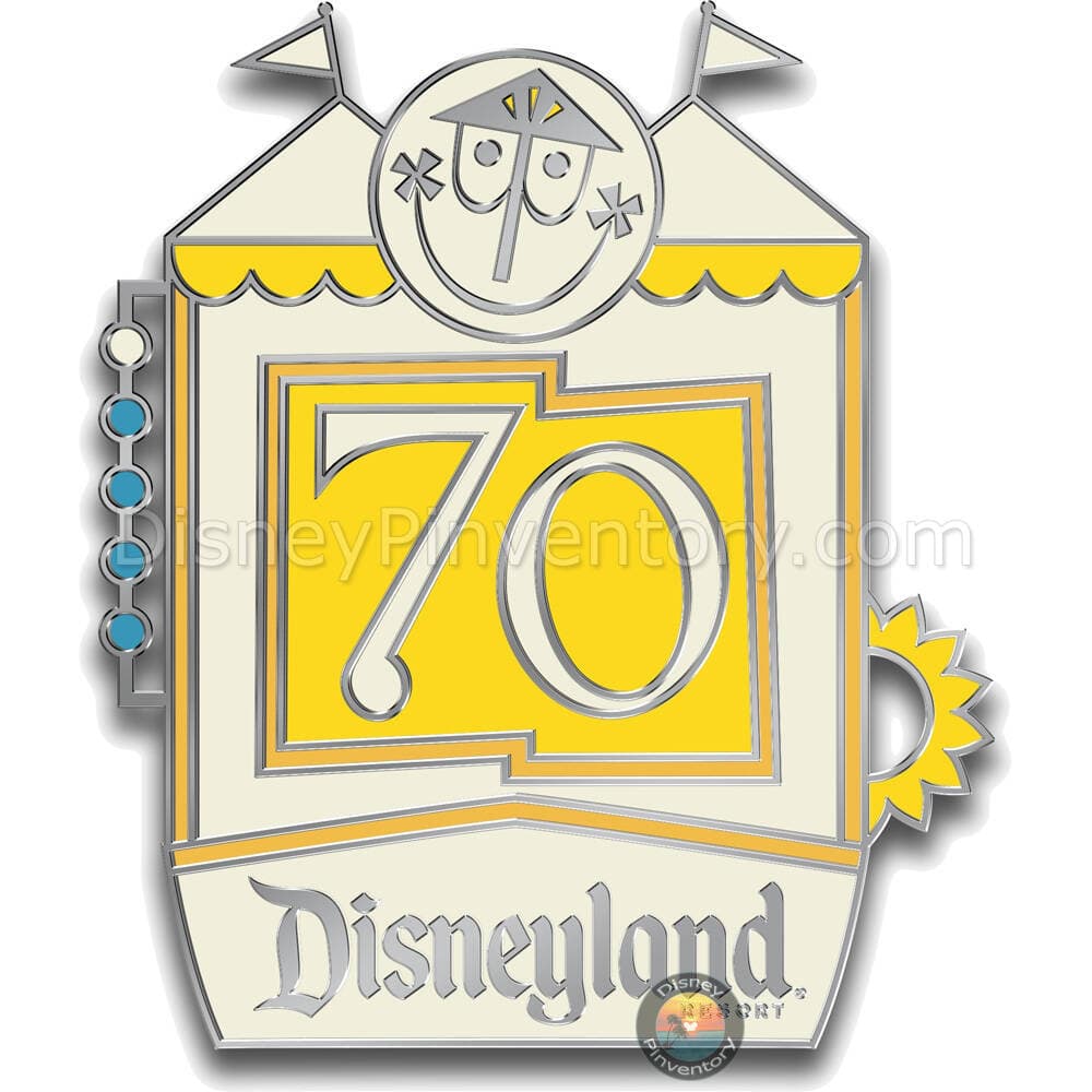 D23-Exclusive Disneyland 70th Anniversary Destinations Pin Set - it's a small world - Pin 47407