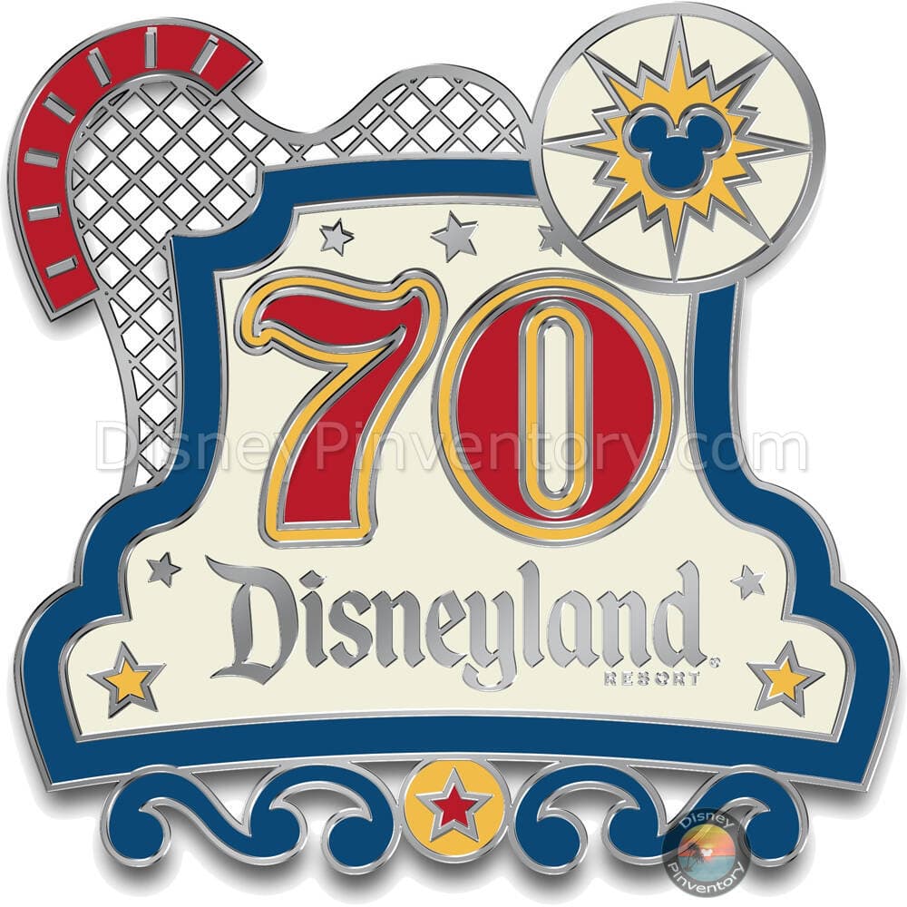 D23-Exclusive Disneyland 70th Anniversary Destinations Pin Set - Pixar Pier - Pin 47409