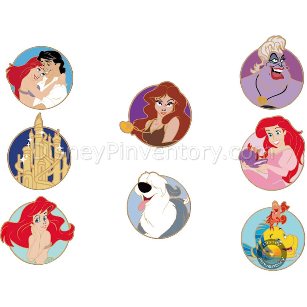 Disney The Little Mermaid Mini Micro Mystery Pin Set - PALM Exclusive - Pin 47505