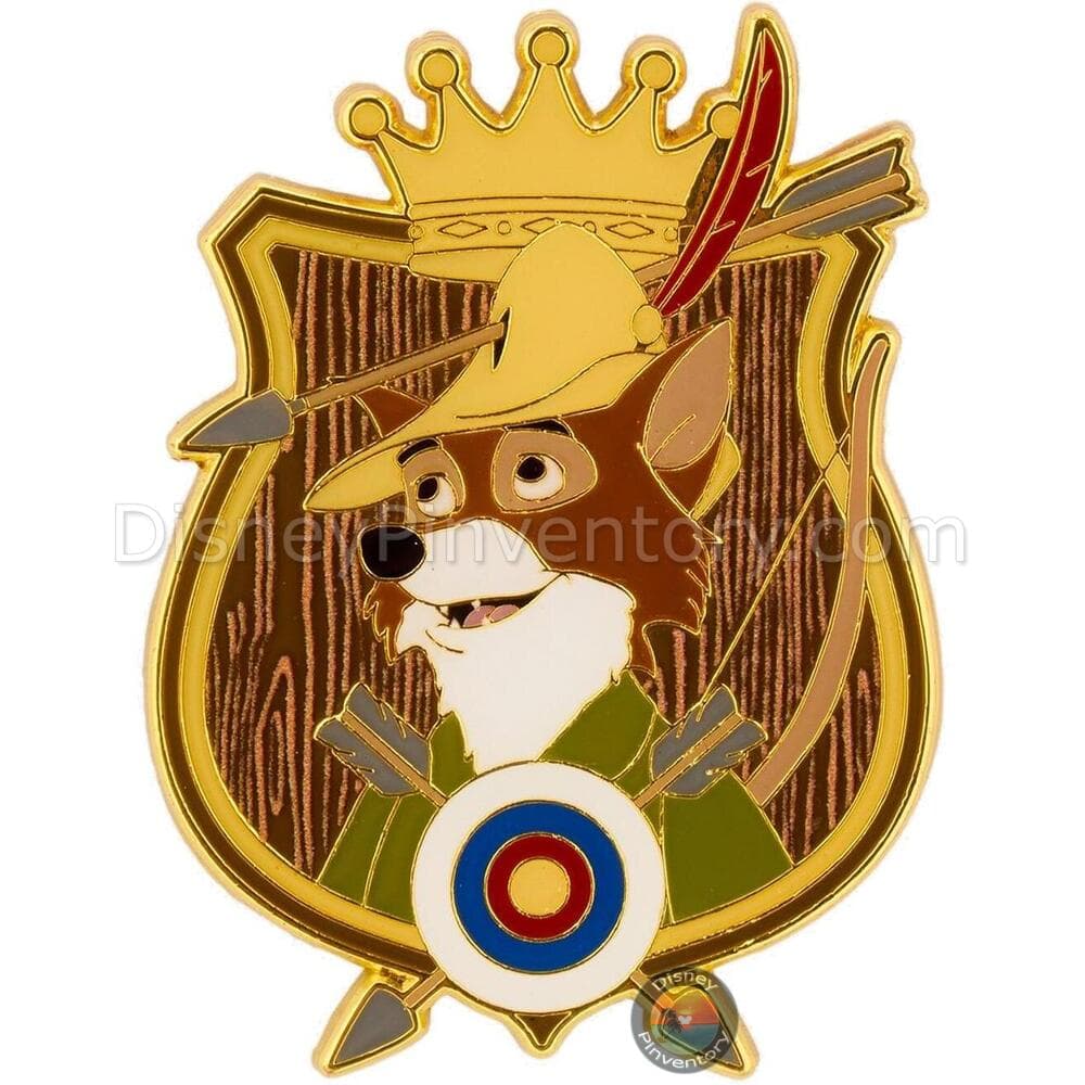 Loungefly Disney Robin Hood Crown Crest Pin - BoxLunch Exclusive - Pin 47561