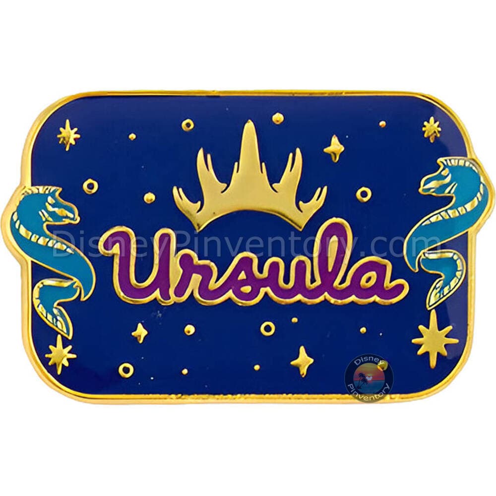 Loungefly Disney Villain Signature Name Blind Box Pin Set - Ursula - BoxLunch Exclusive - Pin 47699