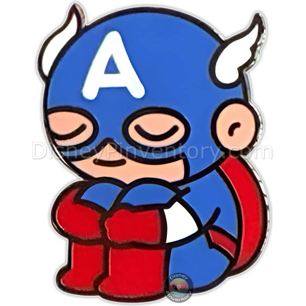 Marvel Wistful Captain America Emoji Pin - NYCC 2025 - 100% Soft - Pin 47719